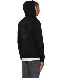 Мужской черный худи с принтом от Versus