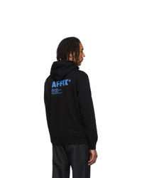 Мужской черный худи с принтом от AFFIX
