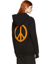 Женский черный худи с принтом от Palm Angels