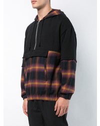 Мужской черный худи с принтом от Adaptation