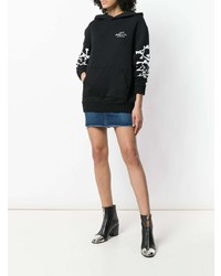 Женский черный худи с принтом от Amiri