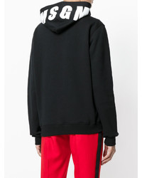Женский черный худи с принтом от MSGM