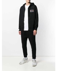 Мужской черный худи с принтом от Versus