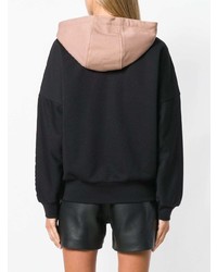 Женский черный худи с принтом от Love Moschino