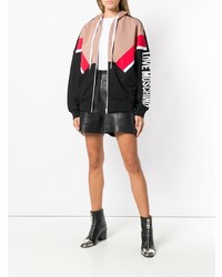 Женский черный худи с принтом от Love Moschino