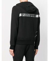Мужской черный худи с принтом от Plein Sport