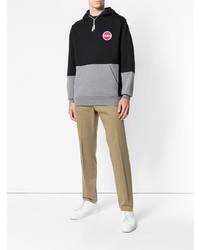 Мужской черный худи с принтом от Colmar