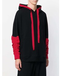 Мужской черный худи с принтом от Unconditional