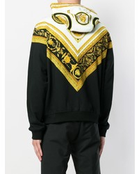 Мужской черный худи с принтом от Versace