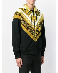 Мужской черный худи с принтом от Versace