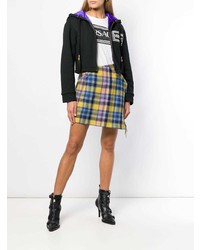 Женский черный худи с принтом от Versace