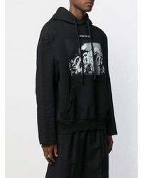 Мужской черный худи с принтом от Ih Nom Uh Nit