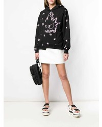 Женский черный худи с принтом от McQ Alexander McQueen