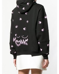 Женский черный худи с принтом от McQ Alexander McQueen