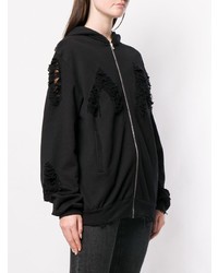 Женский черный худи с принтом от Almaz