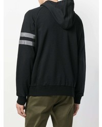 Мужской черный худи с принтом от Lanvin