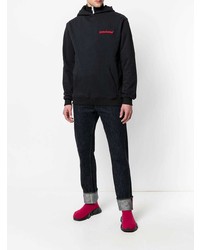 Мужской черный худи с принтом от Intoxicated