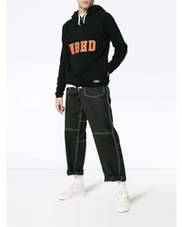 Мужской черный худи с принтом от Neighborhood