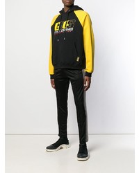 Мужской черный худи с принтом от Gcds