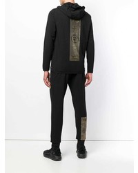 Мужской черный худи с принтом от Plein Sport