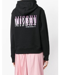Женский черный худи с принтом от Misbhv