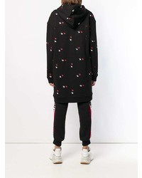 Женский черный худи с принтом от McQ Alexander McQueen