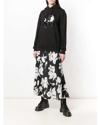 Женский черный худи с принтом от McQ Alexander McQueen