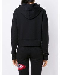 Женский черный худи с принтом от Andrea Bogosian