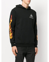 Мужской черный худи с принтом от Palm Angels