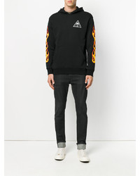 Мужской черный худи с принтом от Palm Angels