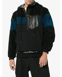 Мужской черный худи с принтом от Facetasm