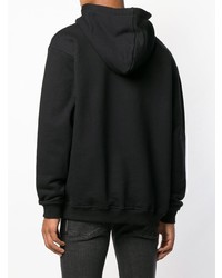 Мужской черный худи с принтом от Icosae