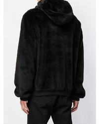 Мужской черный худи с принтом от John Richmond