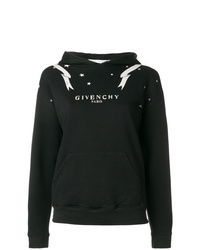 Женский черный худи с принтом от Givenchy