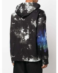 Мужской черный худи с принтом от VERSACE JEANS COUTURE