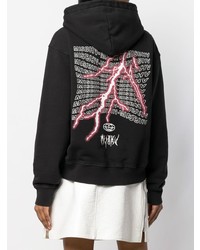 Женский черный худи с принтом от Misbhv