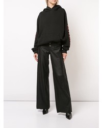 Женский черный худи с принтом от Amiri