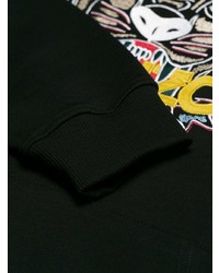 Мужской черный худи с принтом от Kenzo
