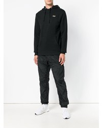 Мужской черный худи с принтом от Dust