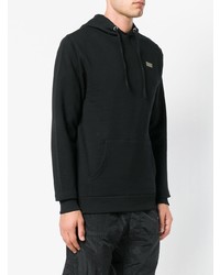 Мужской черный худи с принтом от Dust