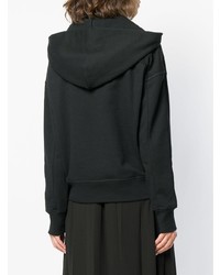 Женский черный худи с принтом от Alexander McQueen