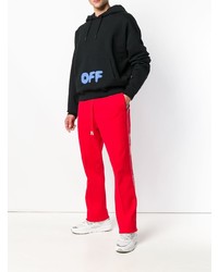 Мужской черный худи с принтом от Off-White