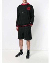 Мужской черный худи с принтом от McQ Alexander McQueen