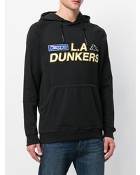 Мужской черный худи с принтом от Kappa