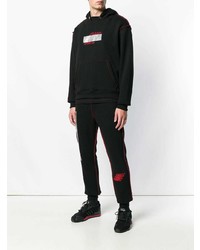 Мужской черный худи с принтом от Omc