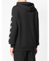 Мужской черный худи с принтом от Les Benjamins