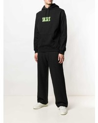 Мужской черный худи с принтом от Sankuanz