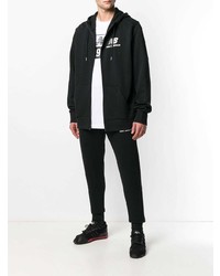 Мужской черный худи с принтом от New Balance