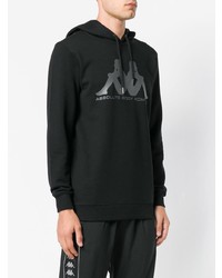 Мужской черный худи с принтом от Kappa Kontroll