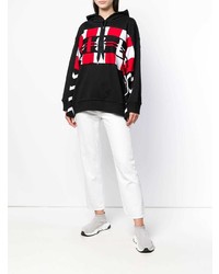 Женский черный худи с принтом от Stella McCartney